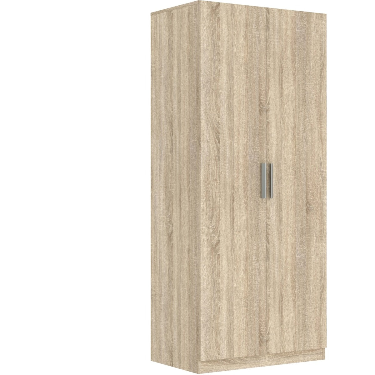 Helsinki Oak Effect 2 Door Wardrobe with Shelf and Hanging Rail