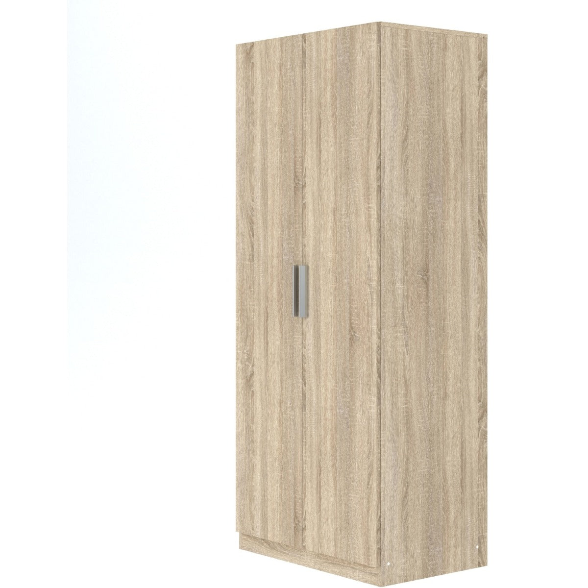 Helsinki Oak Effect 2 Door Wardrobe with Shelf and Hanging Rail