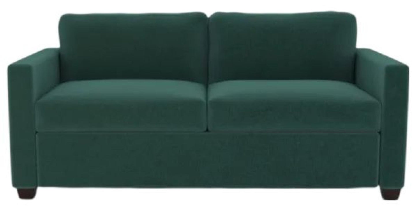 Elliot Sunningdale Bottle Green Fabric 2 Seater Sofabed - Nestium
