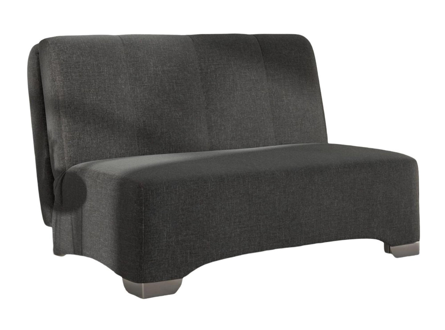 Orla Black Carina Dusk 2 Seater Fabric Pull Out Sofa Bed - Nestium