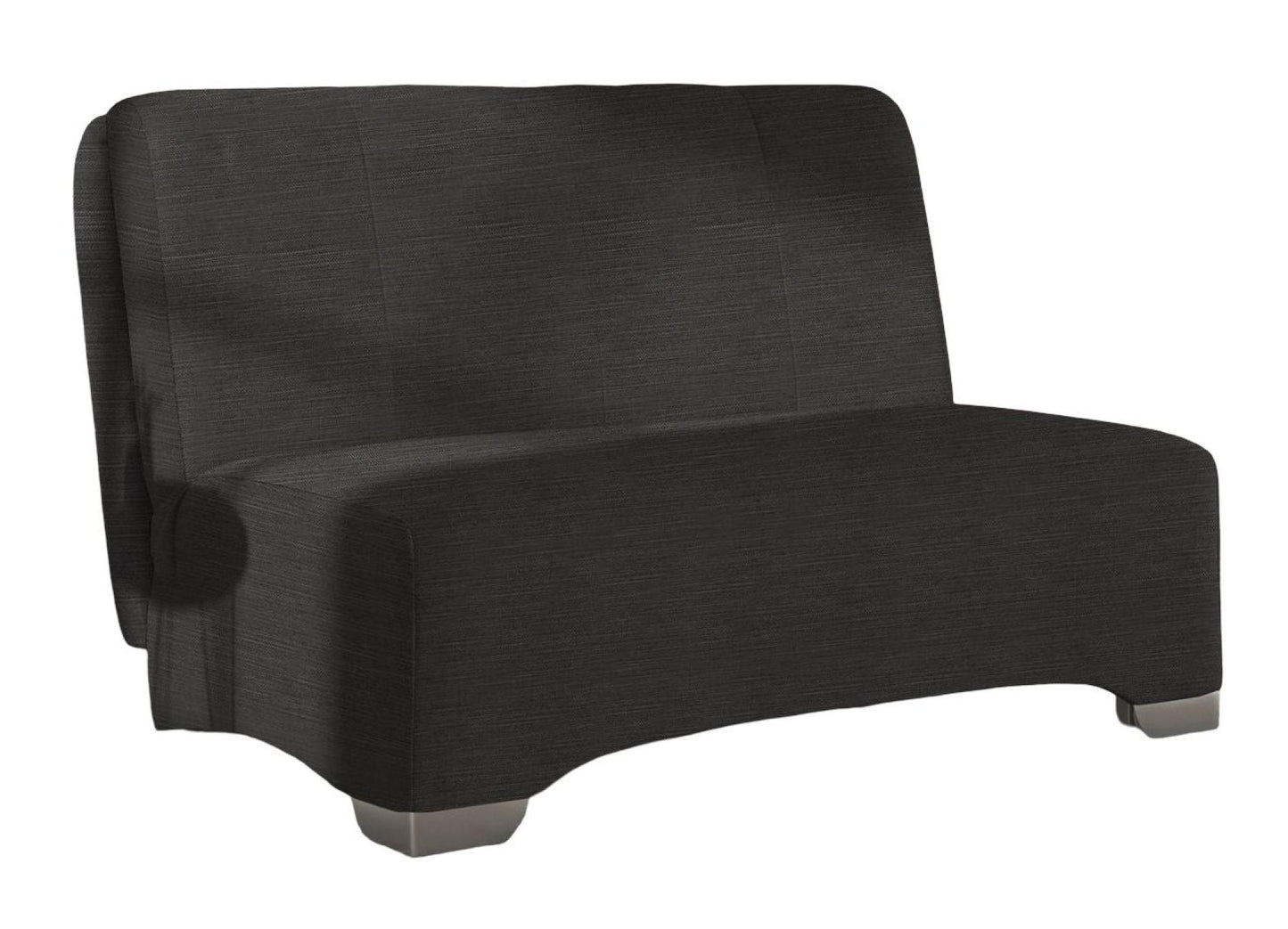 Orla Charcoal Dalton 2 Seater Fabric Pull Out Sofa Bed - Nestium