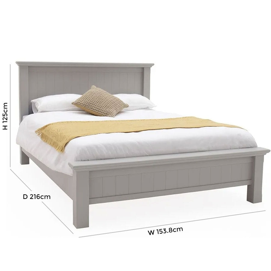 Vida Living Turner Grey Painted Bed - Nestium