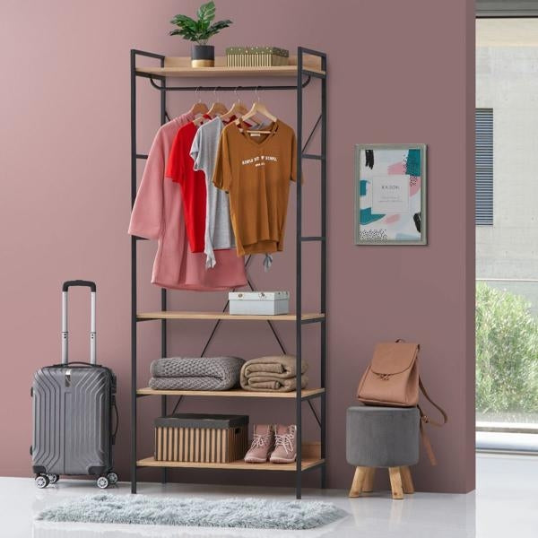 Claire 4 Shelves Wardrobe - Nestium