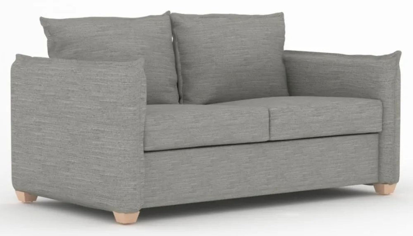 Oliver Dalton Steel Grey Fabric 2 Seater Sofabed - Nestium
