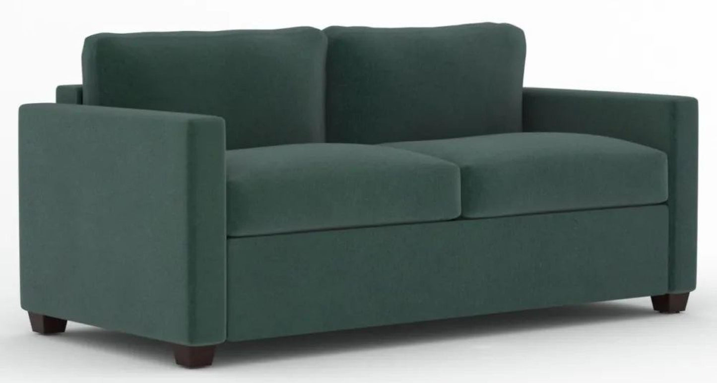 Elliot Sunningdale Bottle Green Fabric 2 Seater Sofabed - Nestium