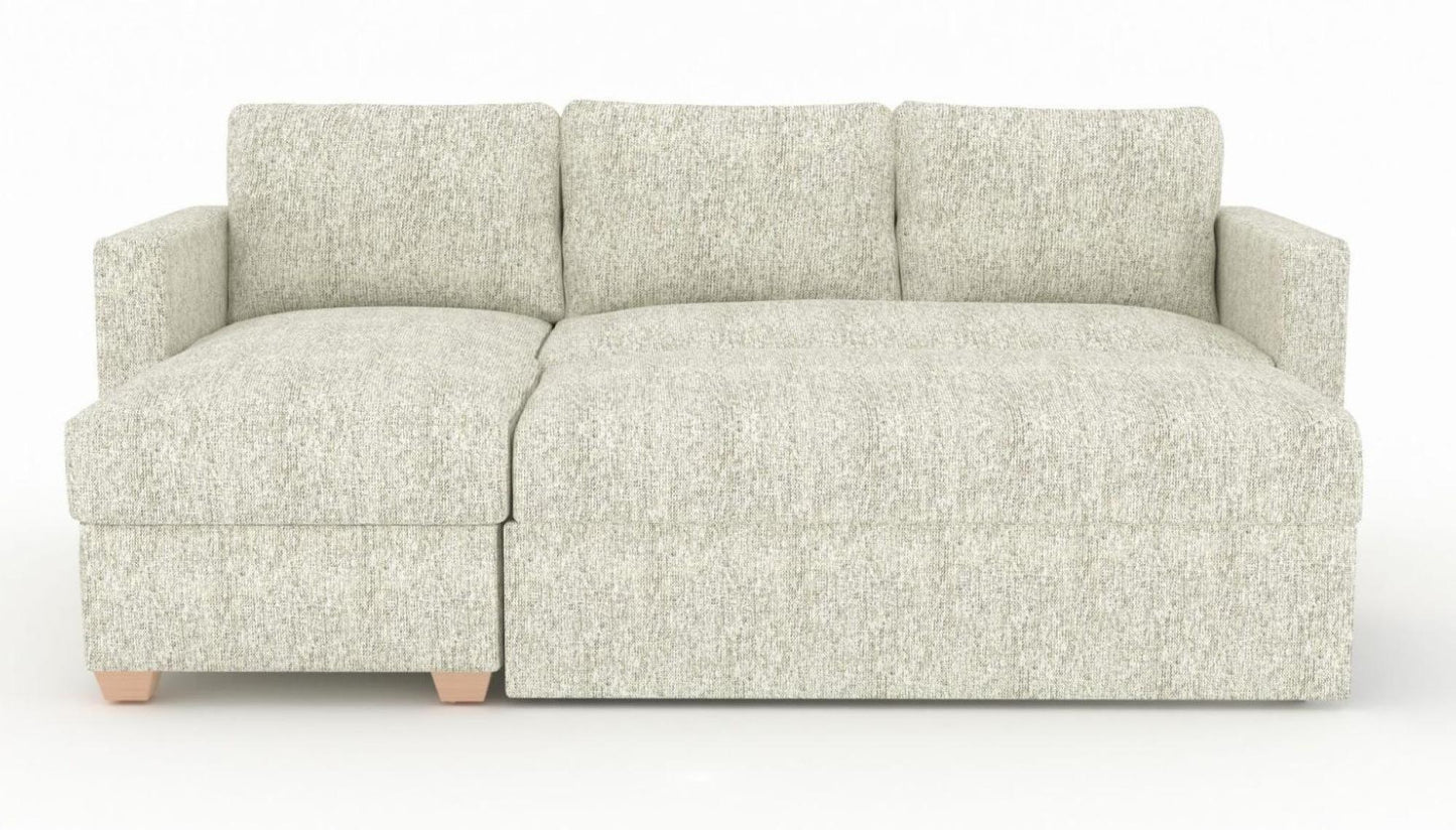 Oscar Piero Spring Fabric Corner Sofa Bed - Nestium