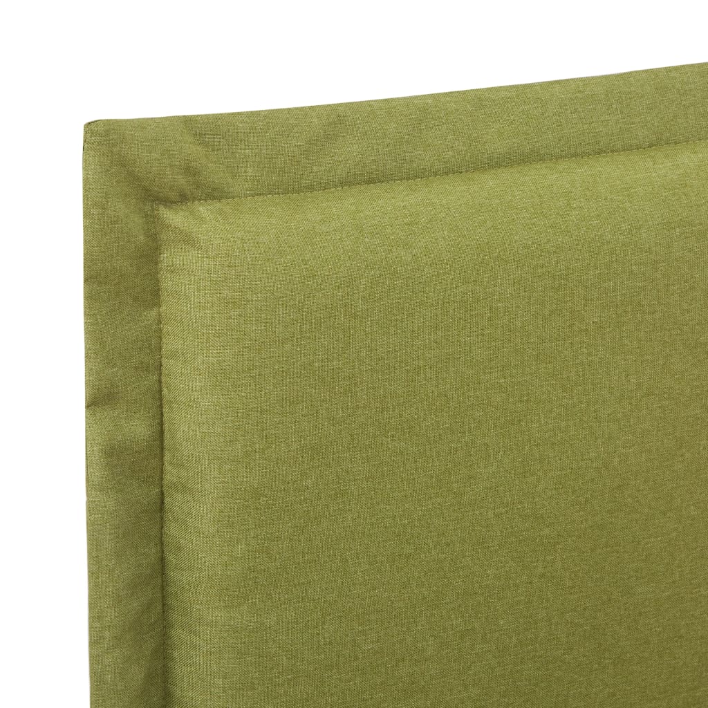 Bed Frame Green Fabric 135X190 Cm Double