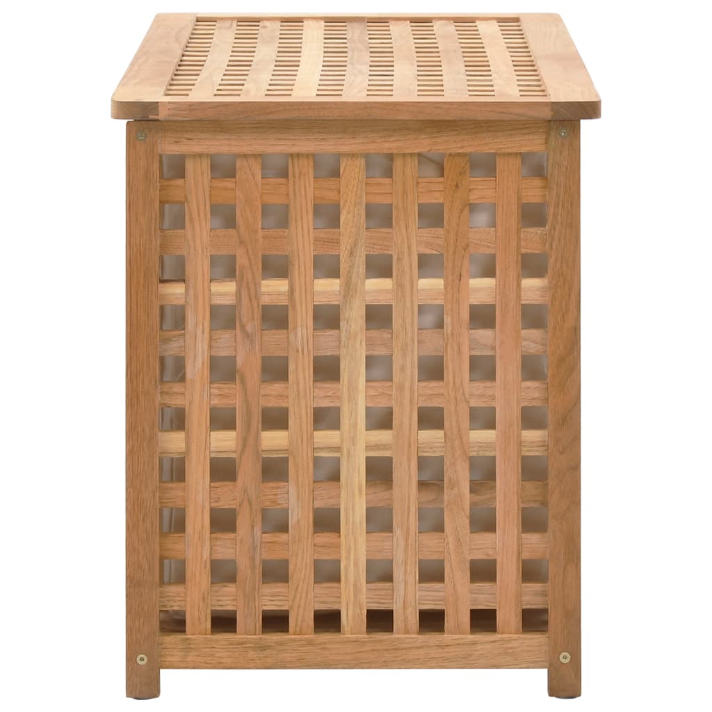 Laundry Chest 77.5X37.5X46.5 Cm Solid Walnut Wood
