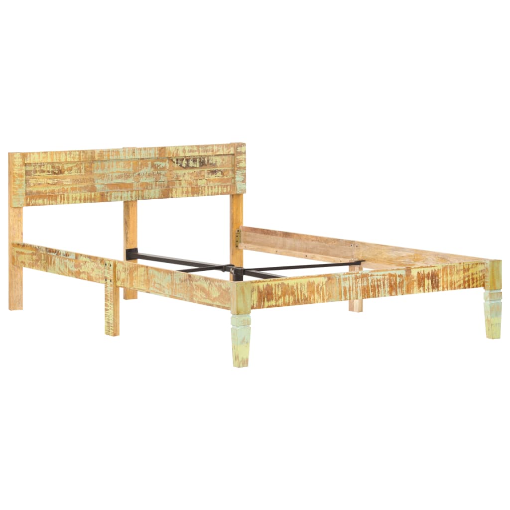Bed Frame Solid Reclaimed Wood 120X200 Cm