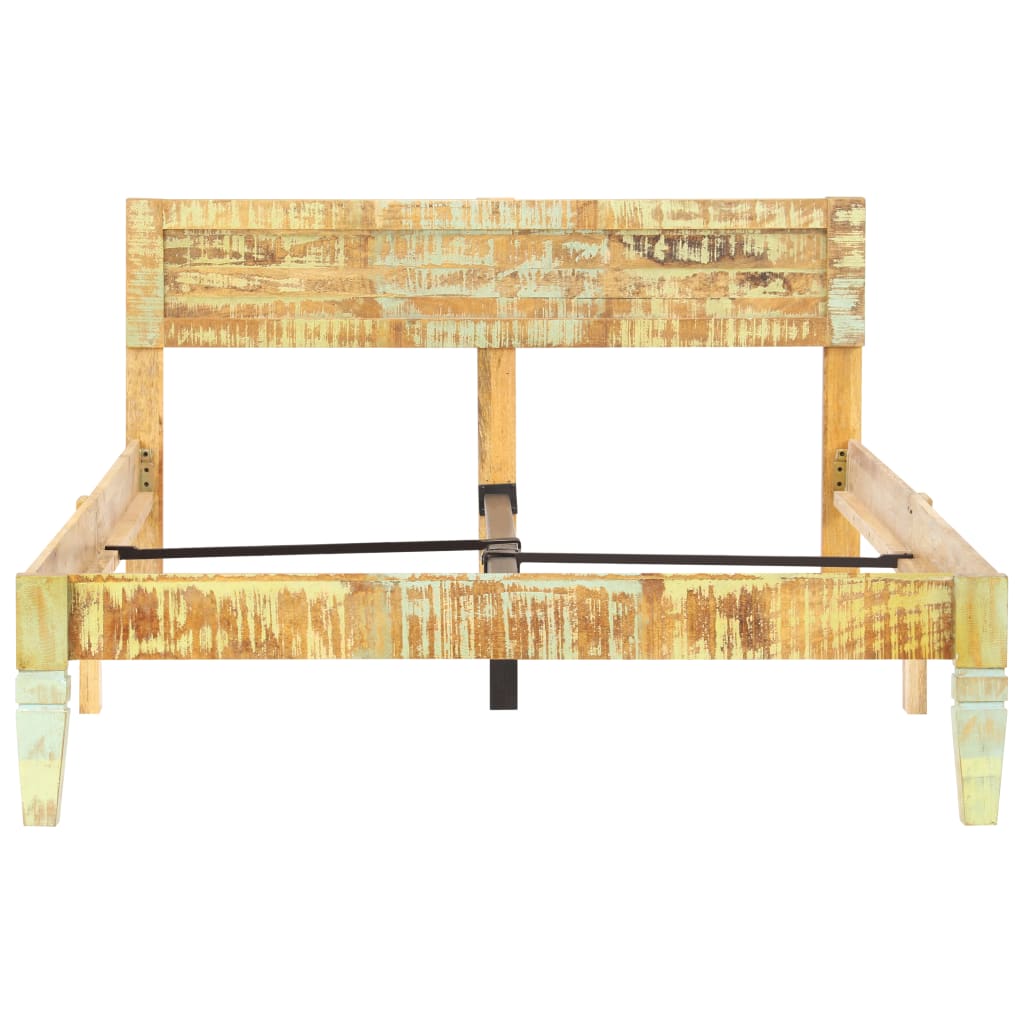 Bed Frame Solid Reclaimed Wood 120X200 Cm