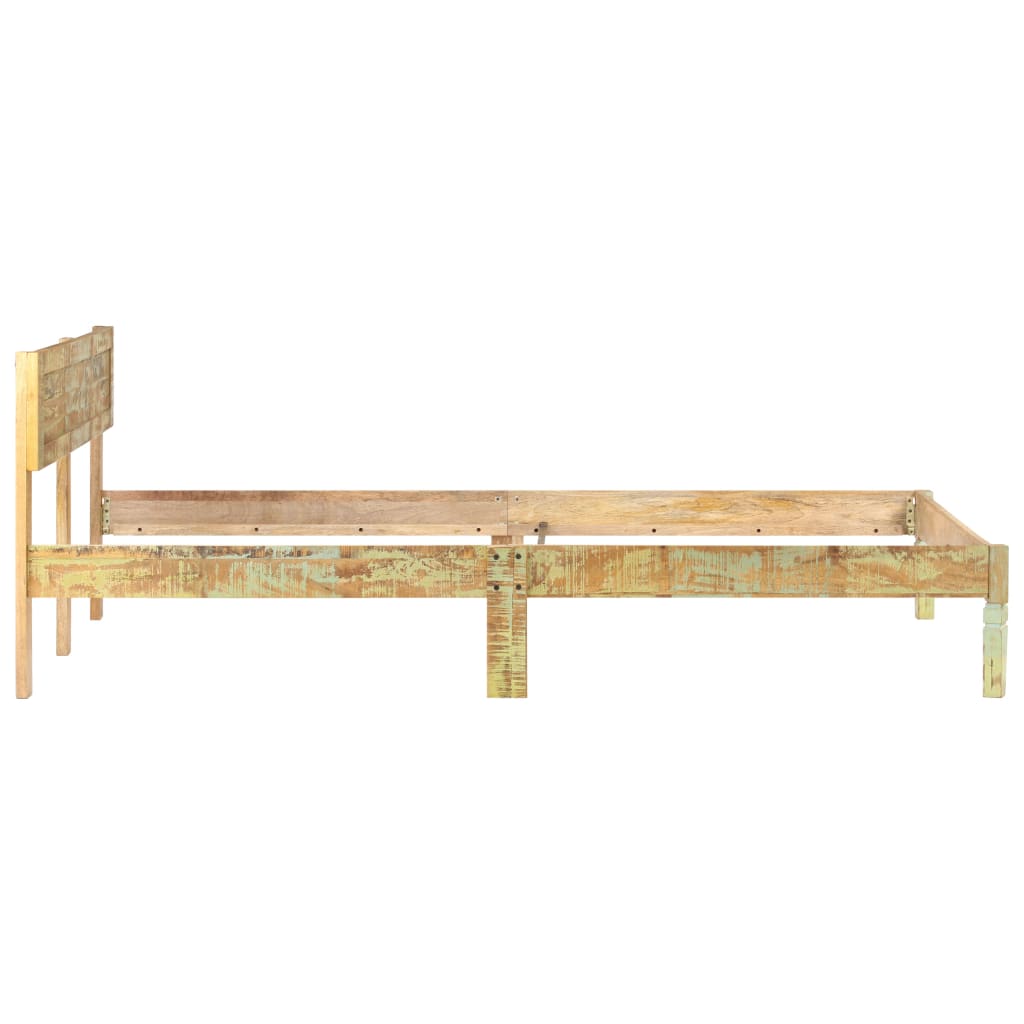 Bed Frame Solid Reclaimed Wood 120X200 Cm