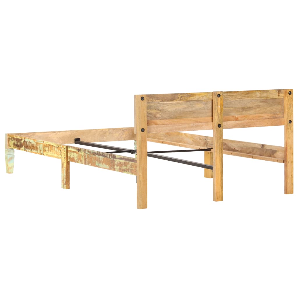 Bed Frame Solid Reclaimed Wood 120X200 Cm