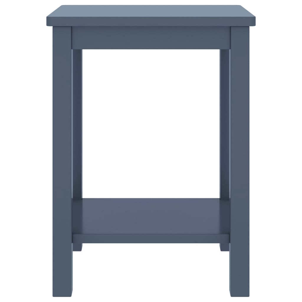 Bedside Cabinet Light Grey 35X30X47 Cm Solid Pinewood