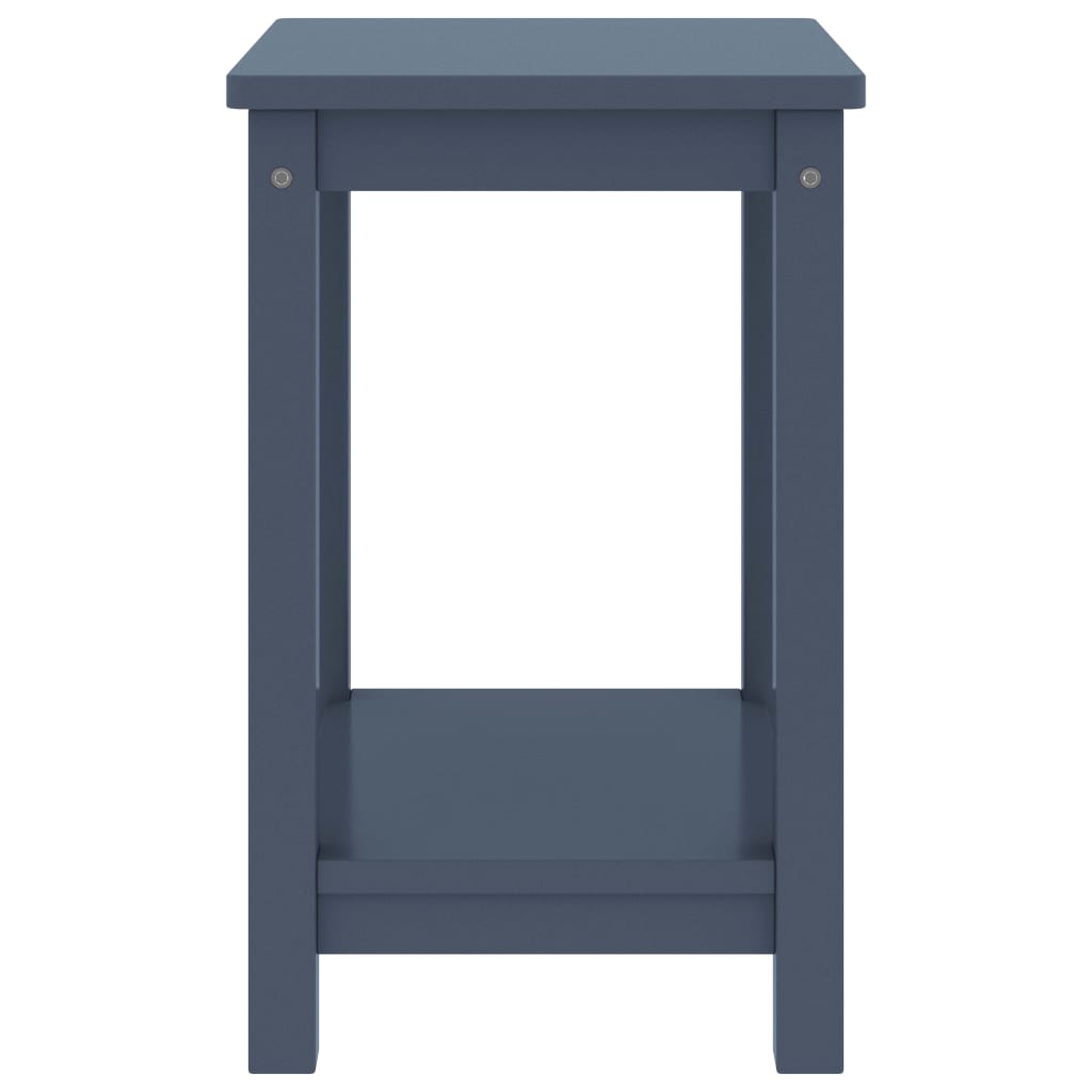 Bedside Cabinet Light Grey 35X30X47 Cm Solid Pinewood