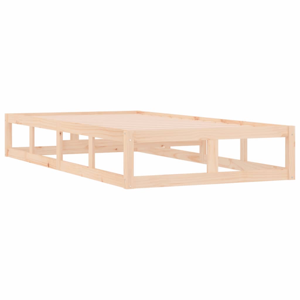 Bed Frame 90X200 Cm Solid Wood