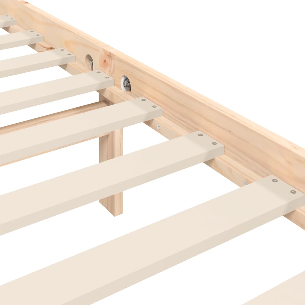 Bed Frame Without Mattress Small Double Solid Wood Pine