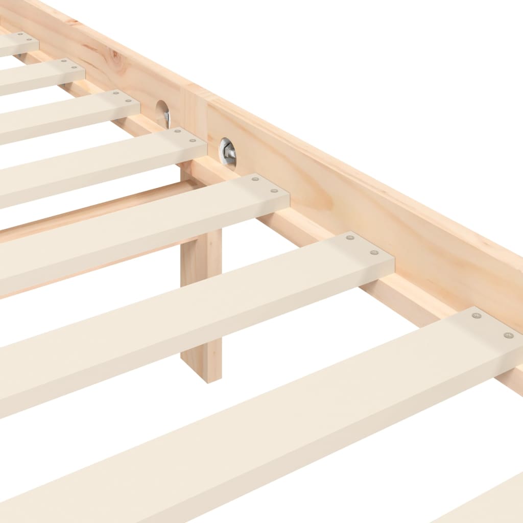 Bed Frame Without Mattress Single Solid Wood Pine