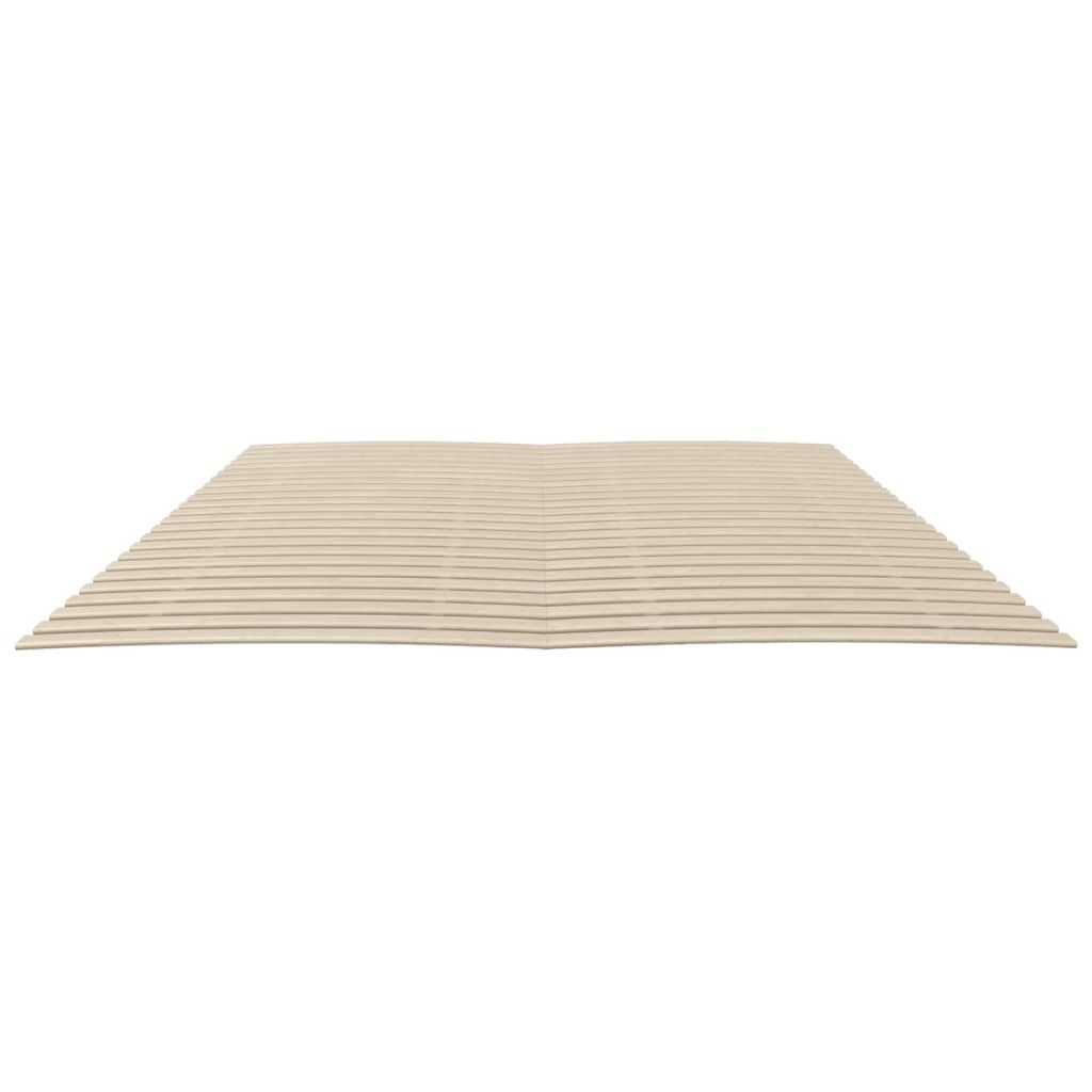 Slatted Bed Bases With 48 Slats 2 Pcs 90X200 Cm