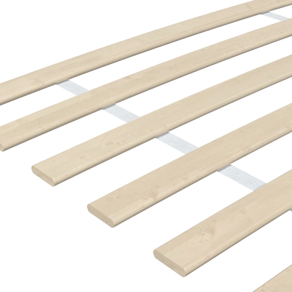 Slatted Bed Bases With 48 Slats 2 Pcs 90X200 Cm