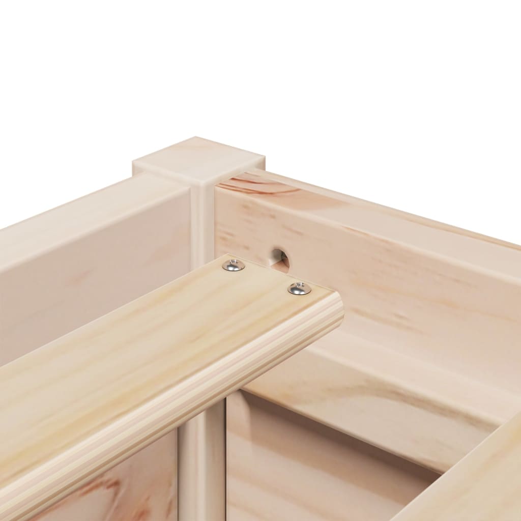 Bed With Mattress 120X200 Cm Solid Wood Pine