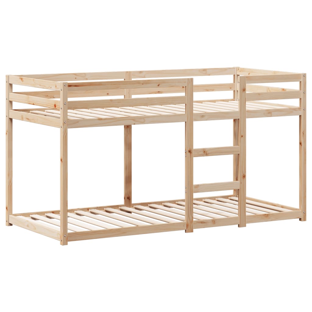Bunk Bed Without Mattress 90X190 Cm Single Solid Wood Pine