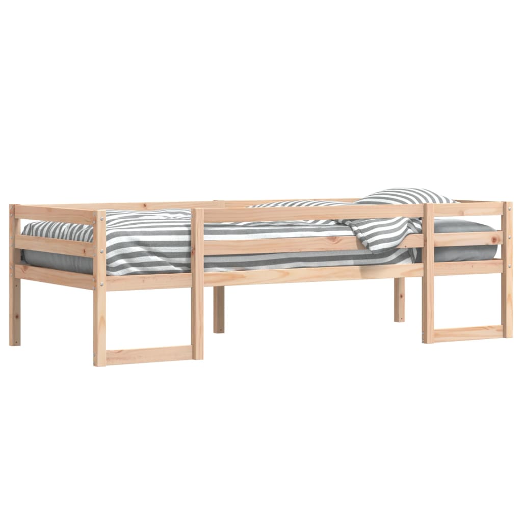 Kids' Bed Frame Without Mattress 90X190 Cm Single Solid Wood Pine