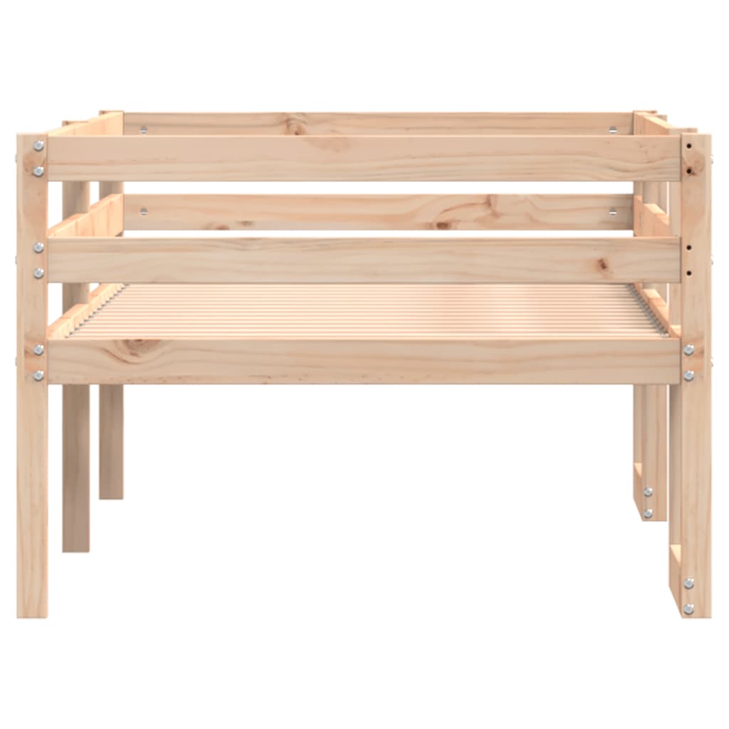 Kids' Bed Frame Without Mattress 90X190 Cm Single Solid Wood Pine