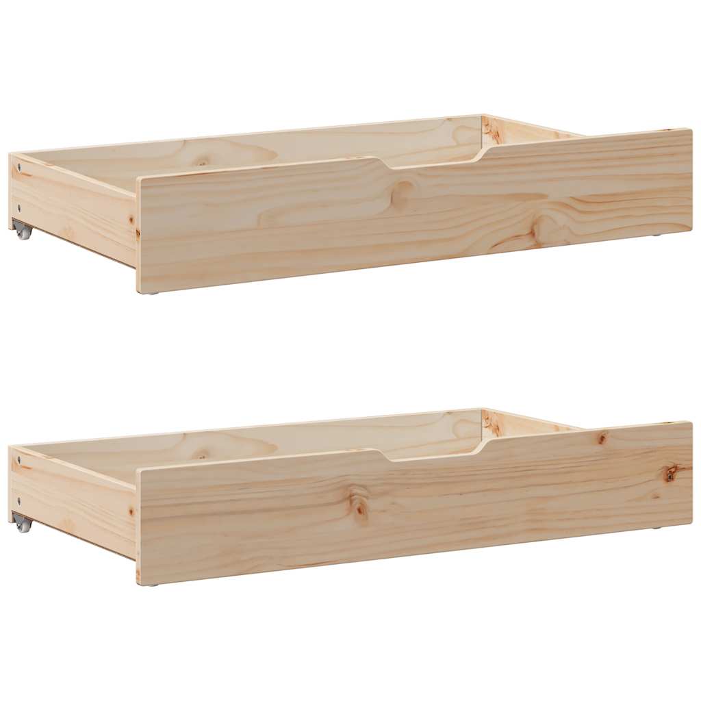 Bed Frame Without Mattress 90X190 Cm Single Solid Wood Pine
