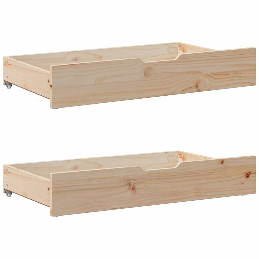 Bed Frame Without Mattress 90X190 Cm Single Solid Wood Pine
