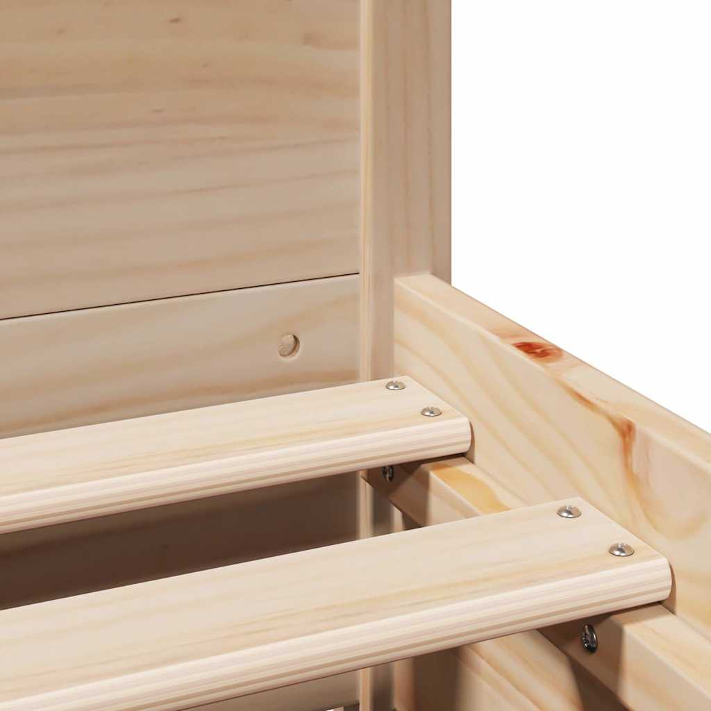Bed Frame Without Mattress 90X190 Cm Single Solid Wood Pine