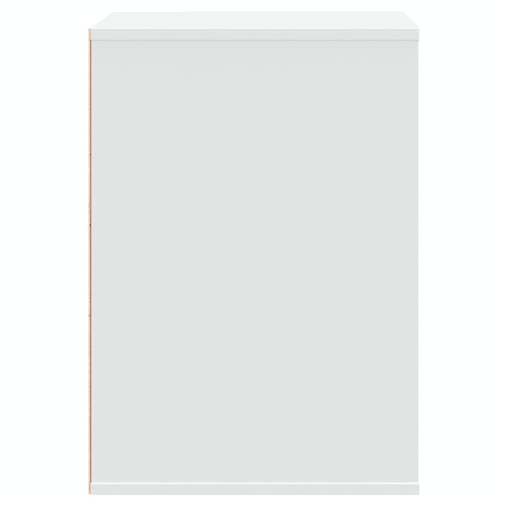 Corner Chest Of Drawers White 60X41X58 Cm Engineered Wood