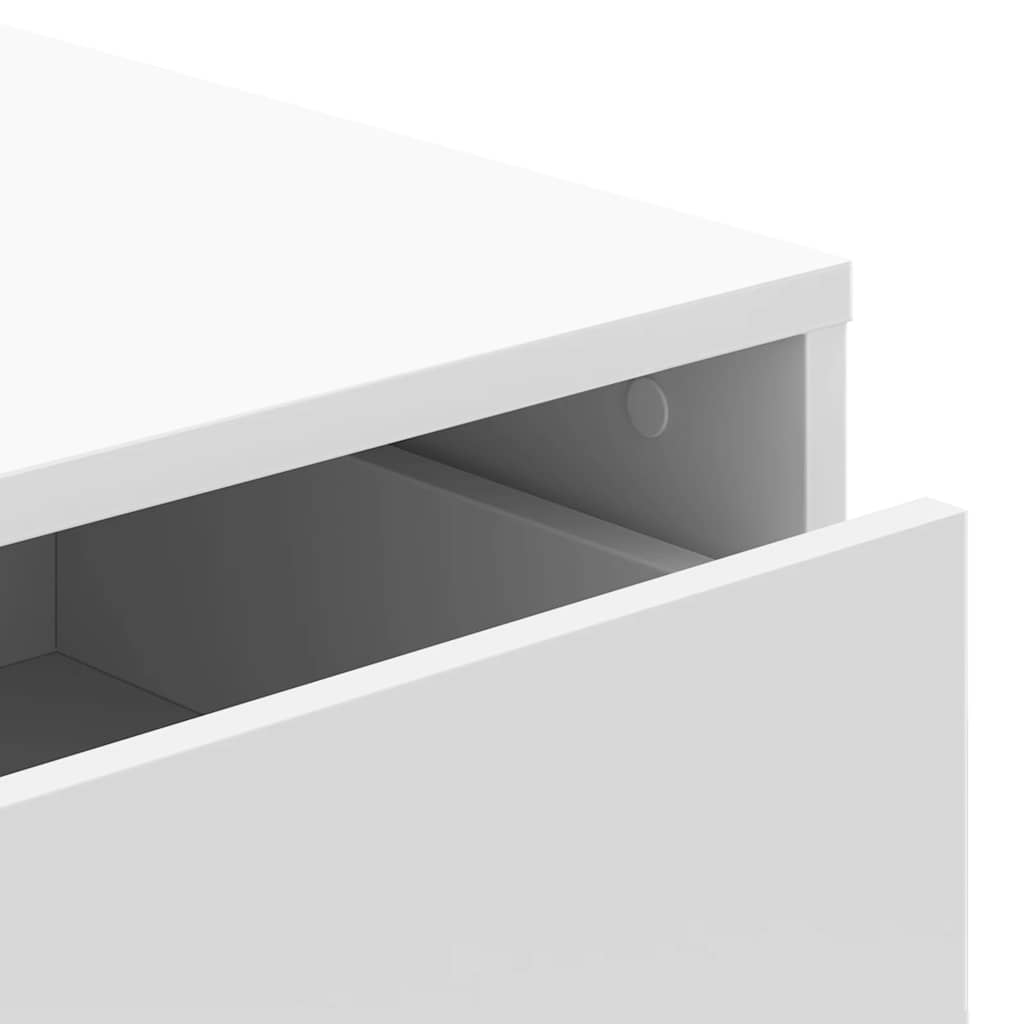 Corner Chest Of Drawers White 60X41X58 Cm Engineered Wood