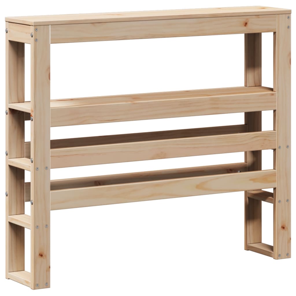 Bed Frame Without Mattress 90X190 Cm Single Solid Wood Pine