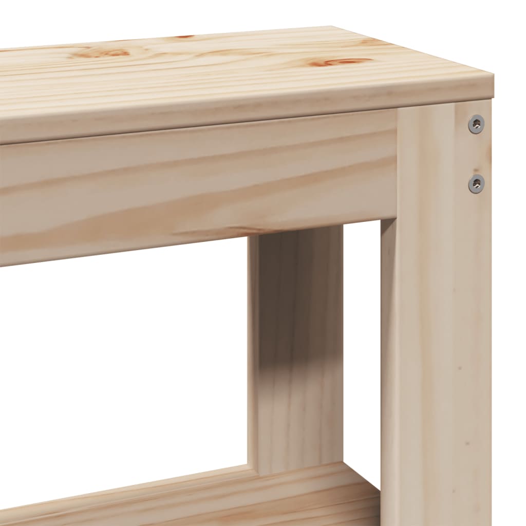 Bed Frame Without Mattress 90X190 Cm Single Solid Wood Pine