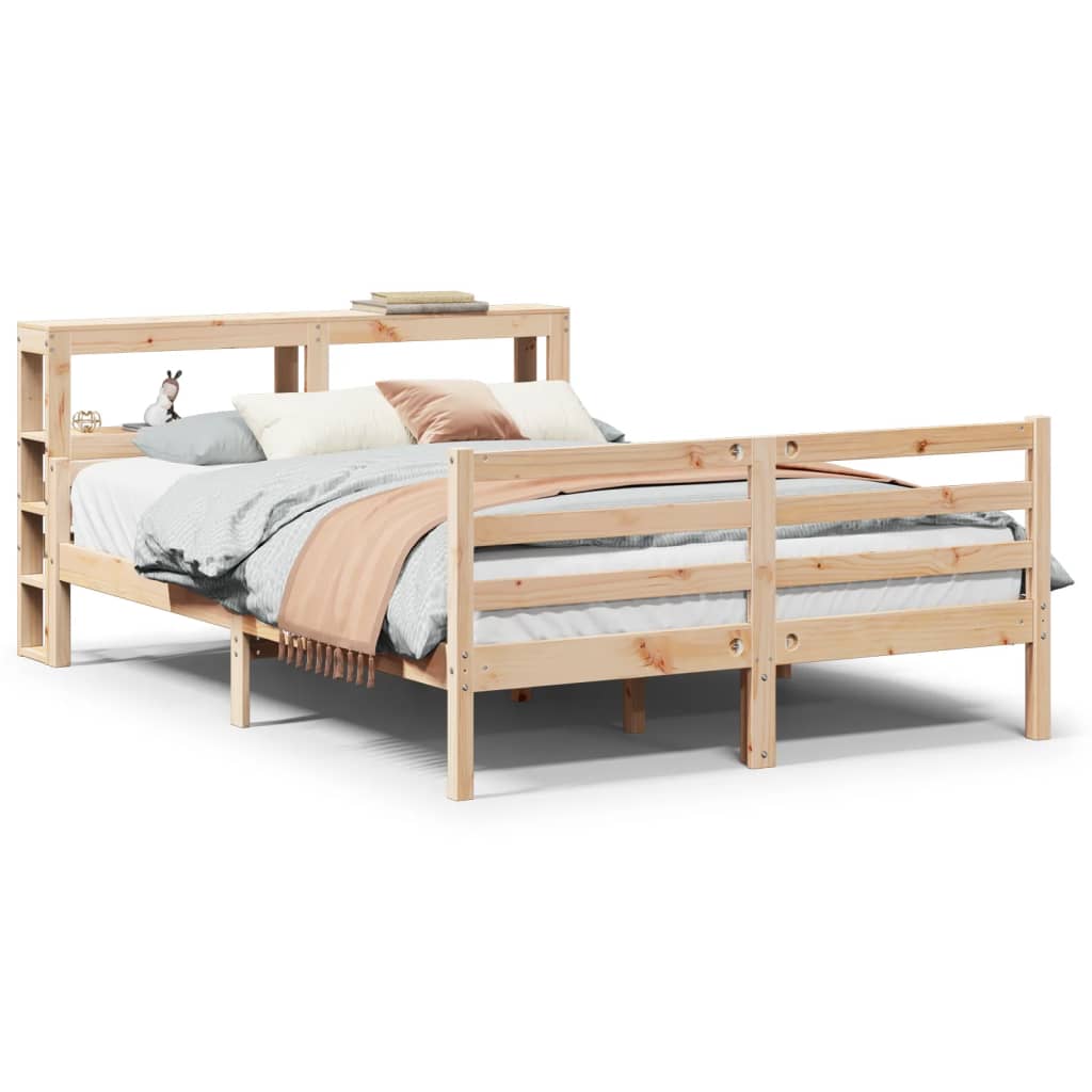 Bed Frame With Headboard Without Mattress 120X190 Cm Small Double