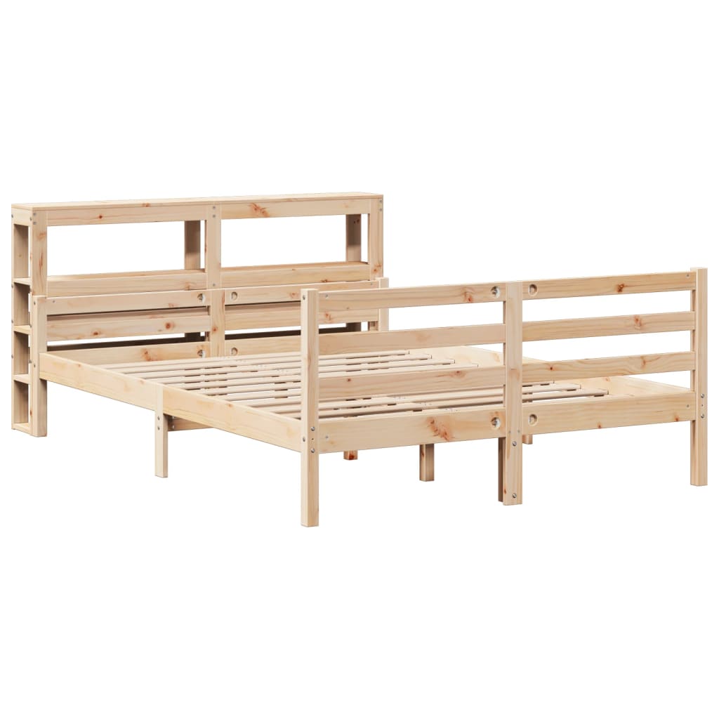 Bed Frame With Headboard Without Mattress 120X190 Cm Small Double