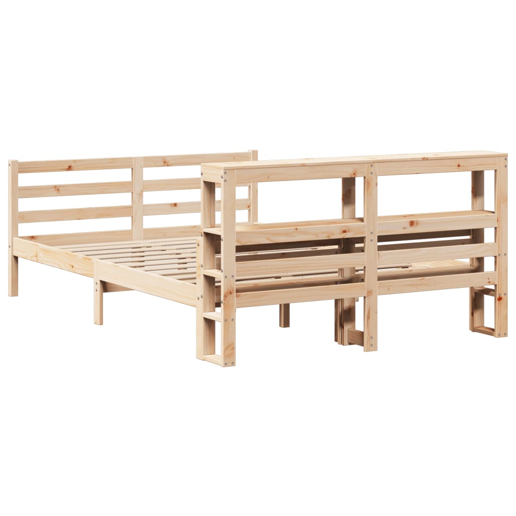 Bed Frame With Headboard Without Mattress 120X190 Cm Small Double