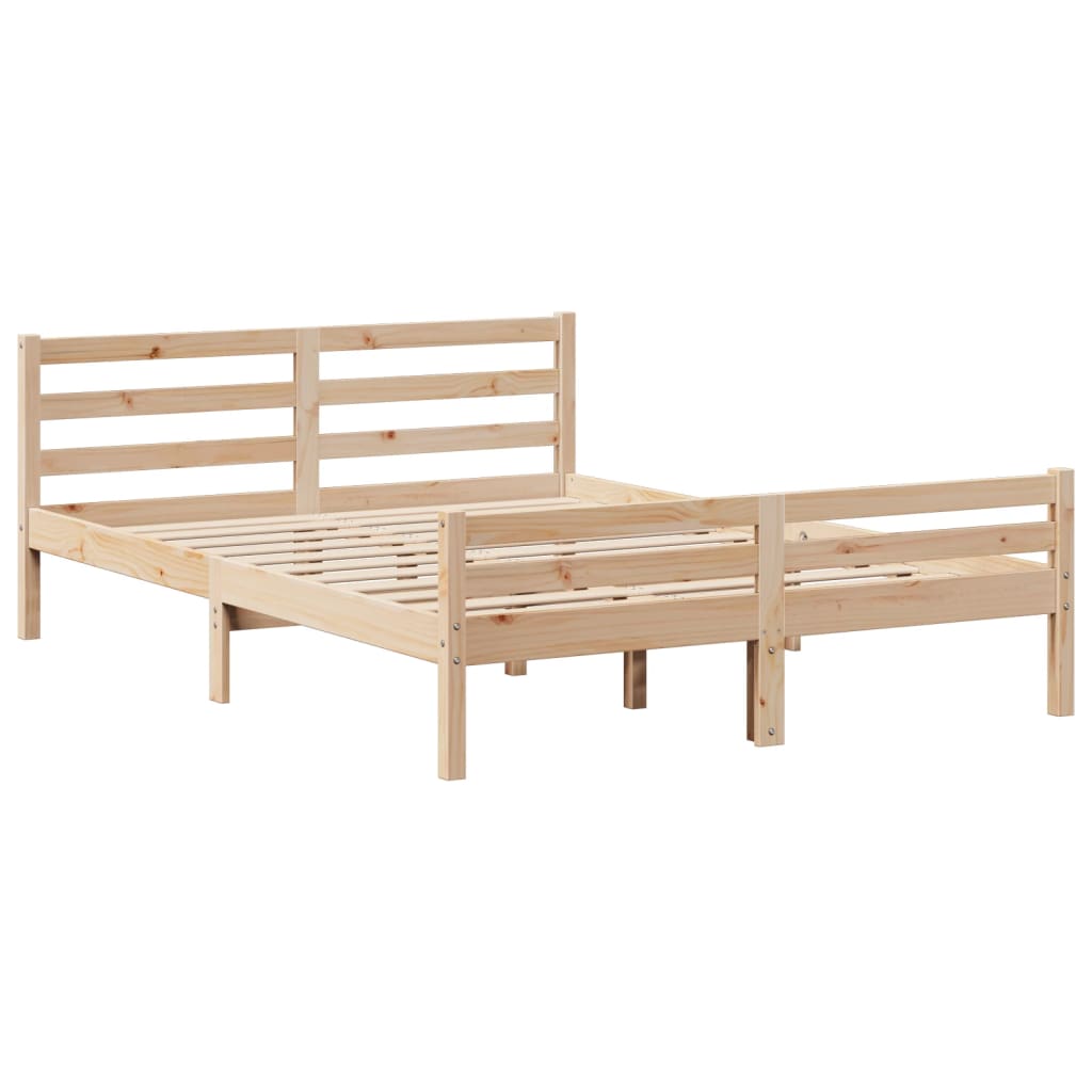 Bed Frame With Headboard Without Mattress 120X190 Cm Small Double