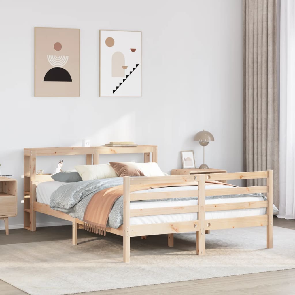 Bed Frame With Headboard Without Mattress 120X190 Cm Small Double