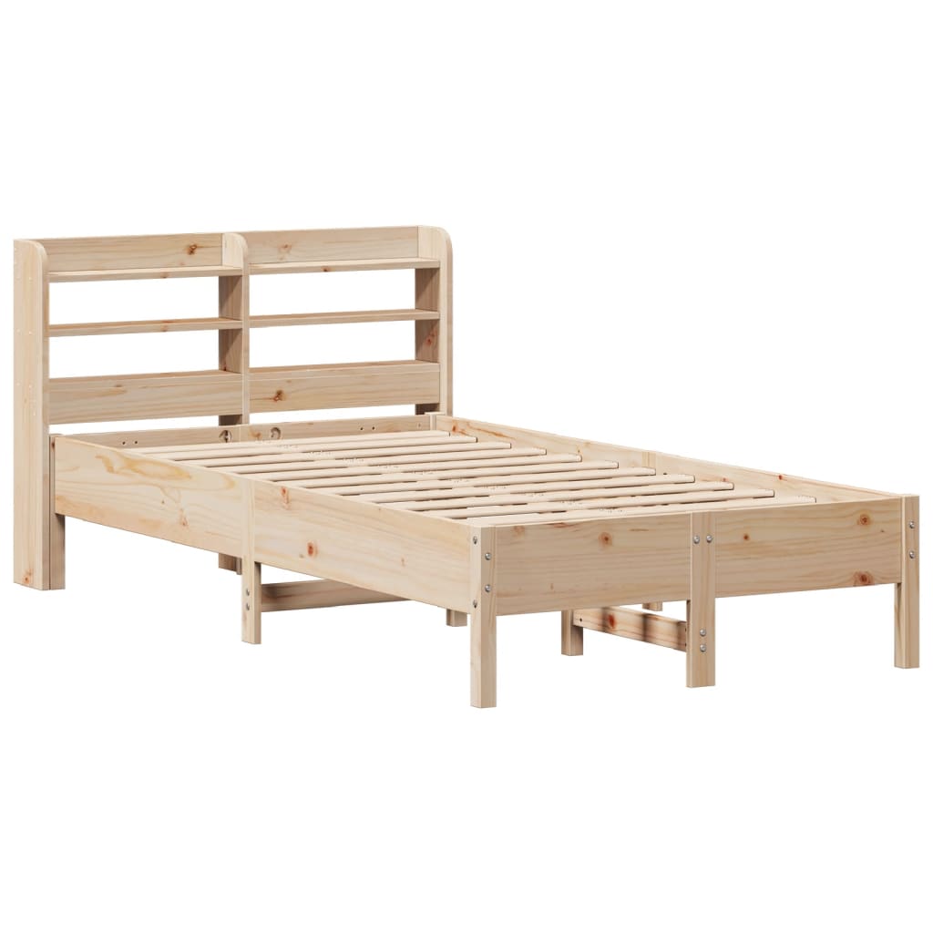 Bed Frame Without Mattress 90X190 Cm Single Solid Wood Pine