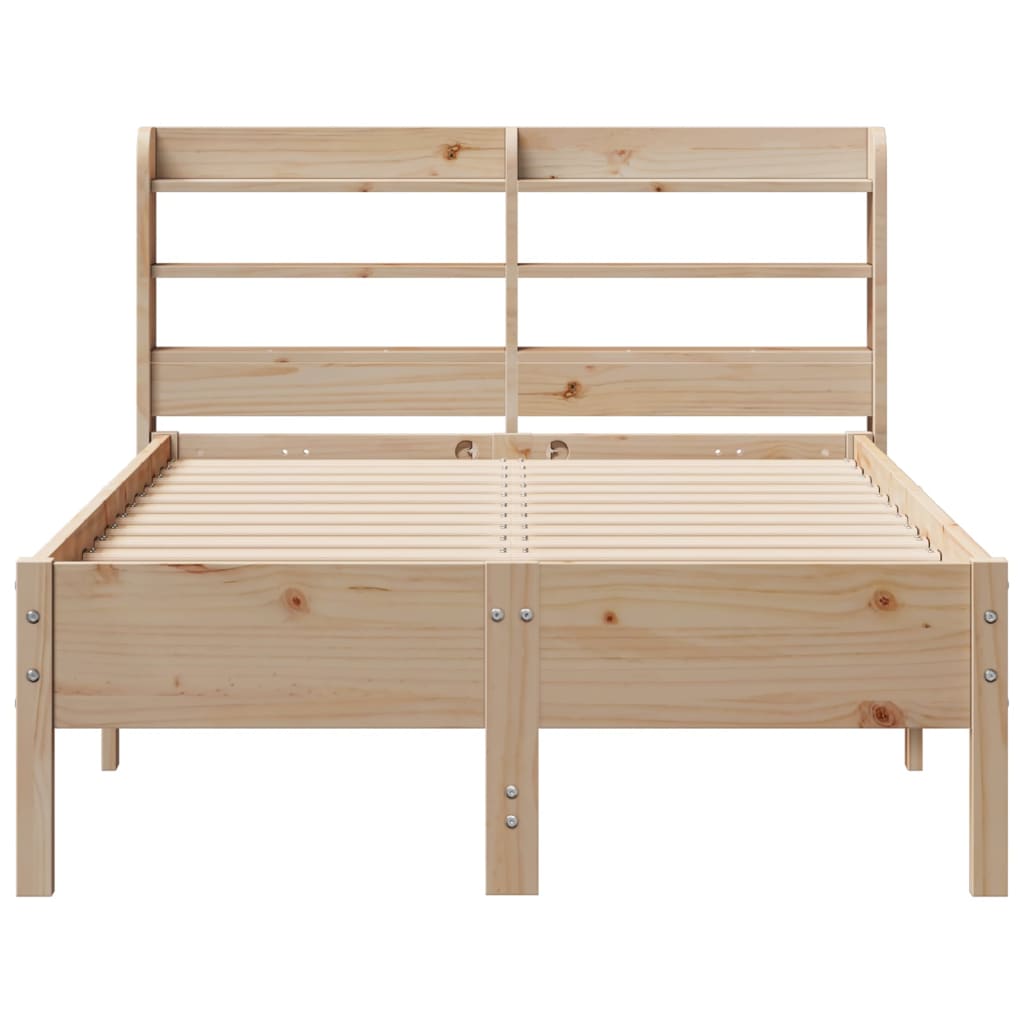Bed Frame Without Mattress 90X190 Cm Single Solid Wood Pine