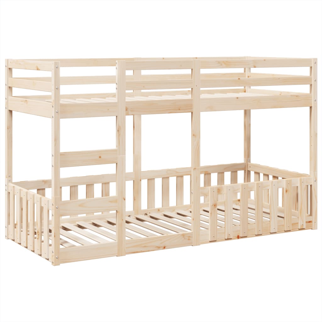 Bunk Bed 80X200 Cm Solid Wood Pine