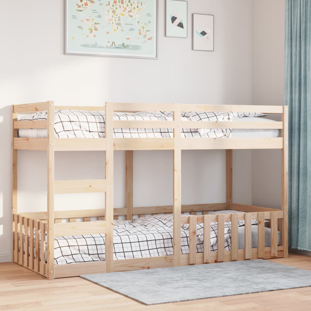 Bunk Bed 80X200 Cm Solid Wood Pine