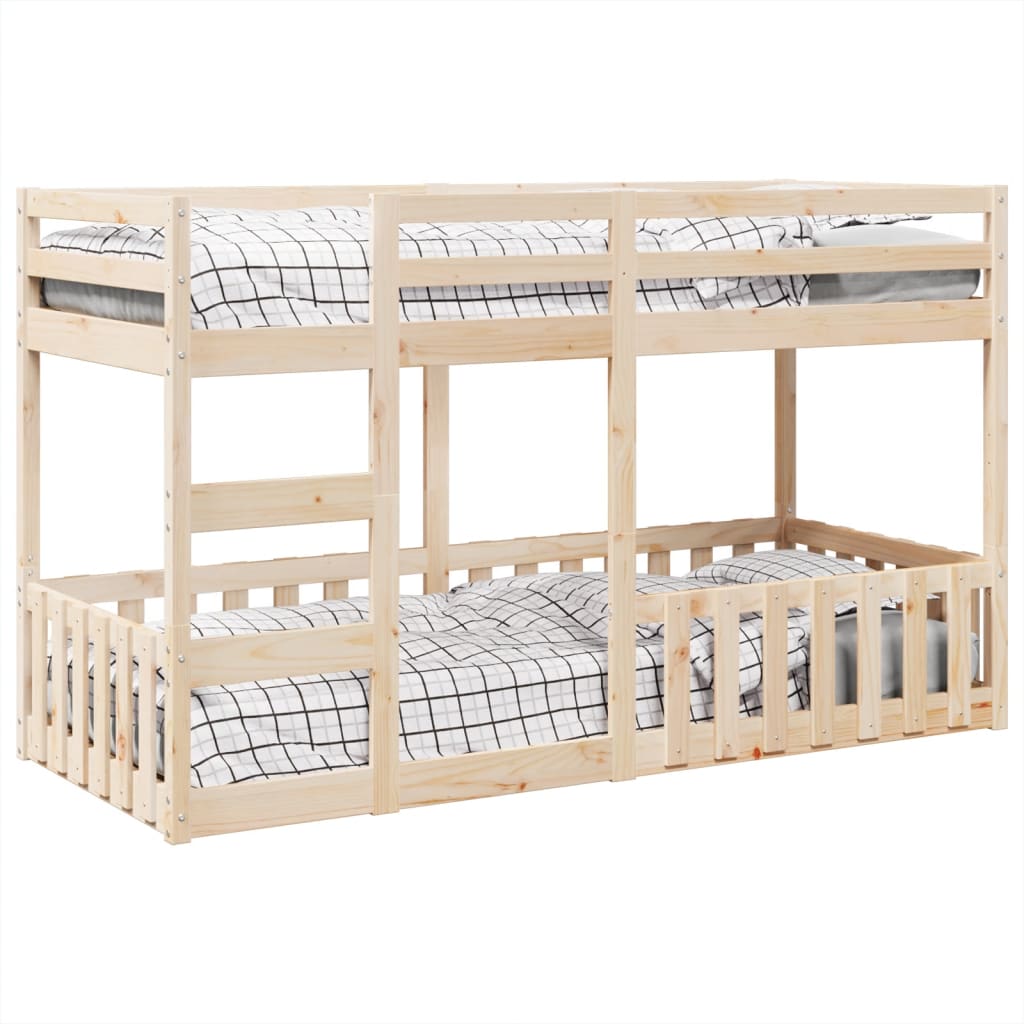 Bunk Bed 80X200 Cm Solid Wood Pine