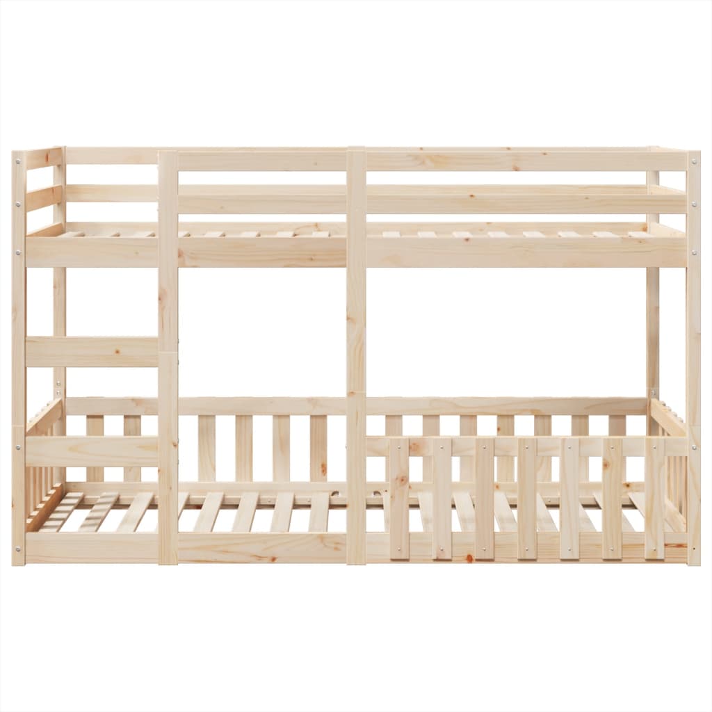 Bunk Bed 80X200 Cm Solid Wood Pine