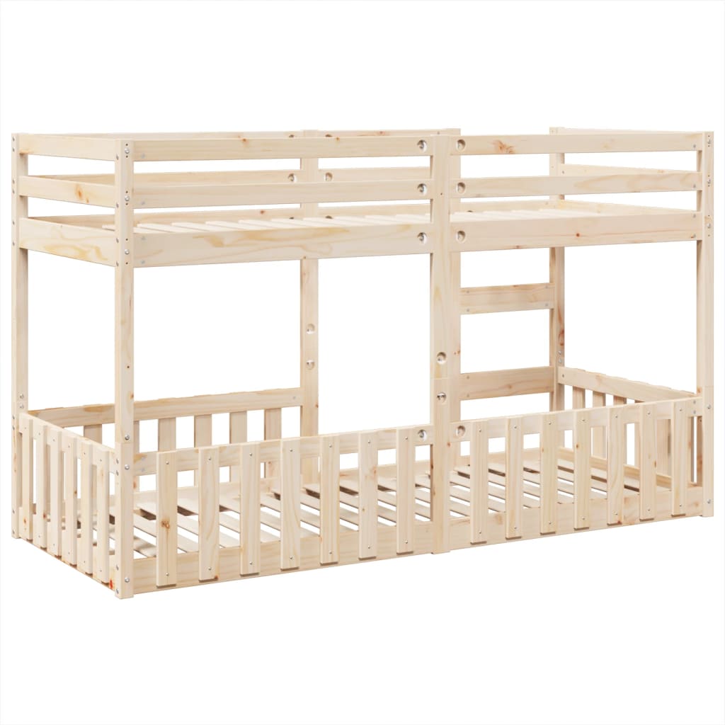 Bunk Bed 80X200 Cm Solid Wood Pine