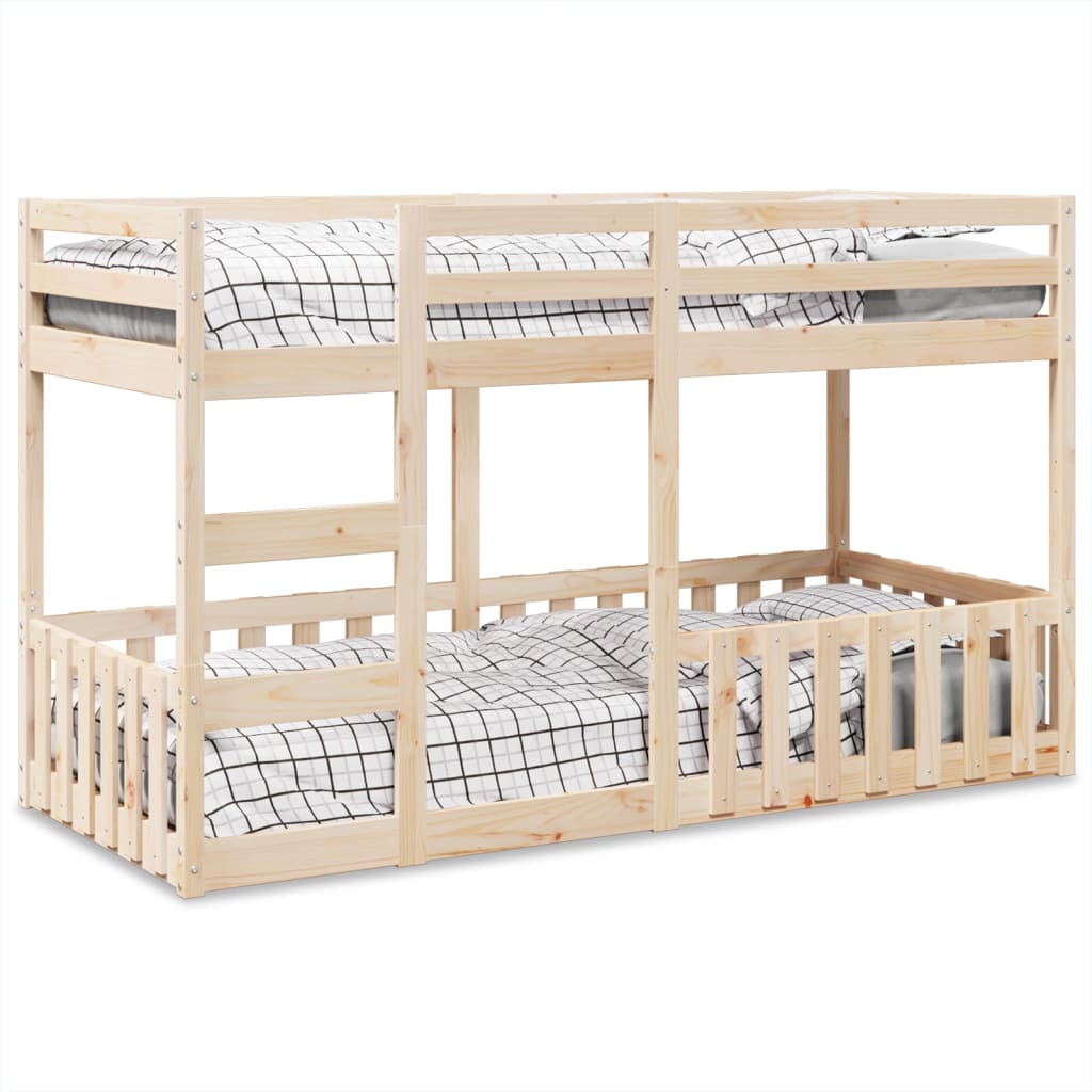 Bunk Bed 80X200 Cm Solid Wood Pine