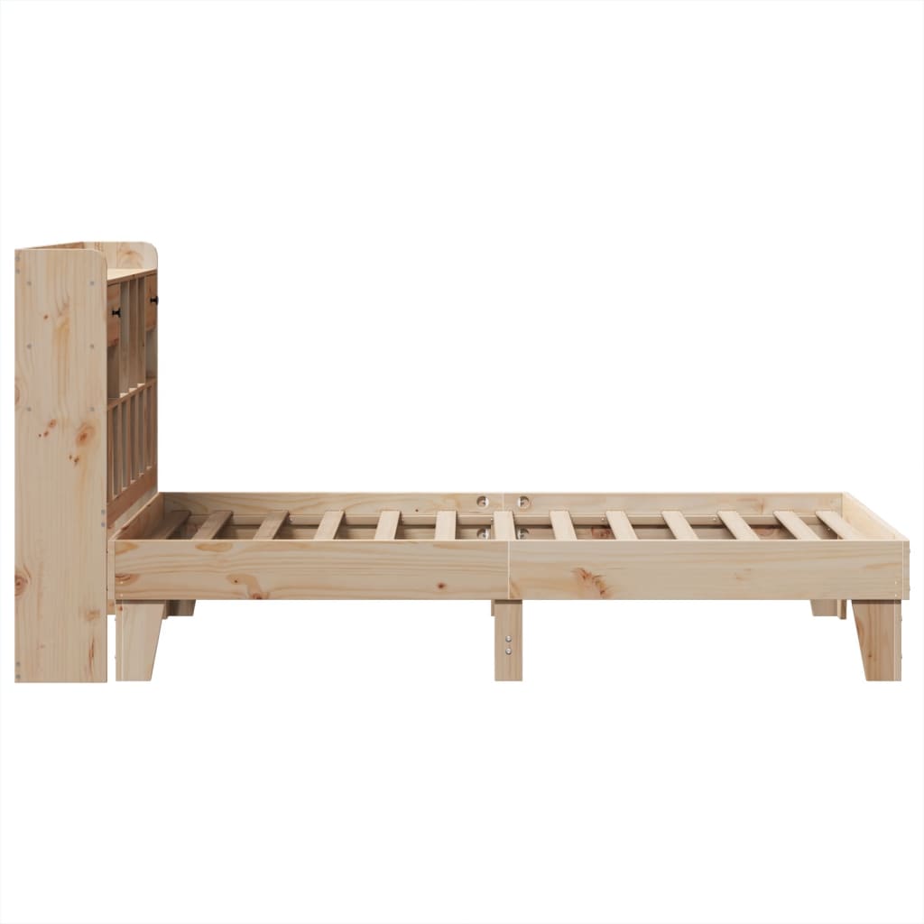 Bed Frame Without Mattress 90X190 Cm Single Solid Wood Pine