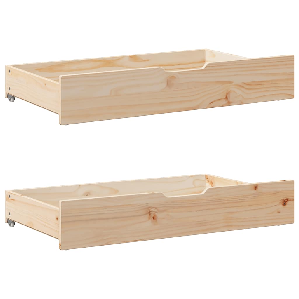Bed Frame Without Mattress 90X190 Cm Single Solid Wood Pine