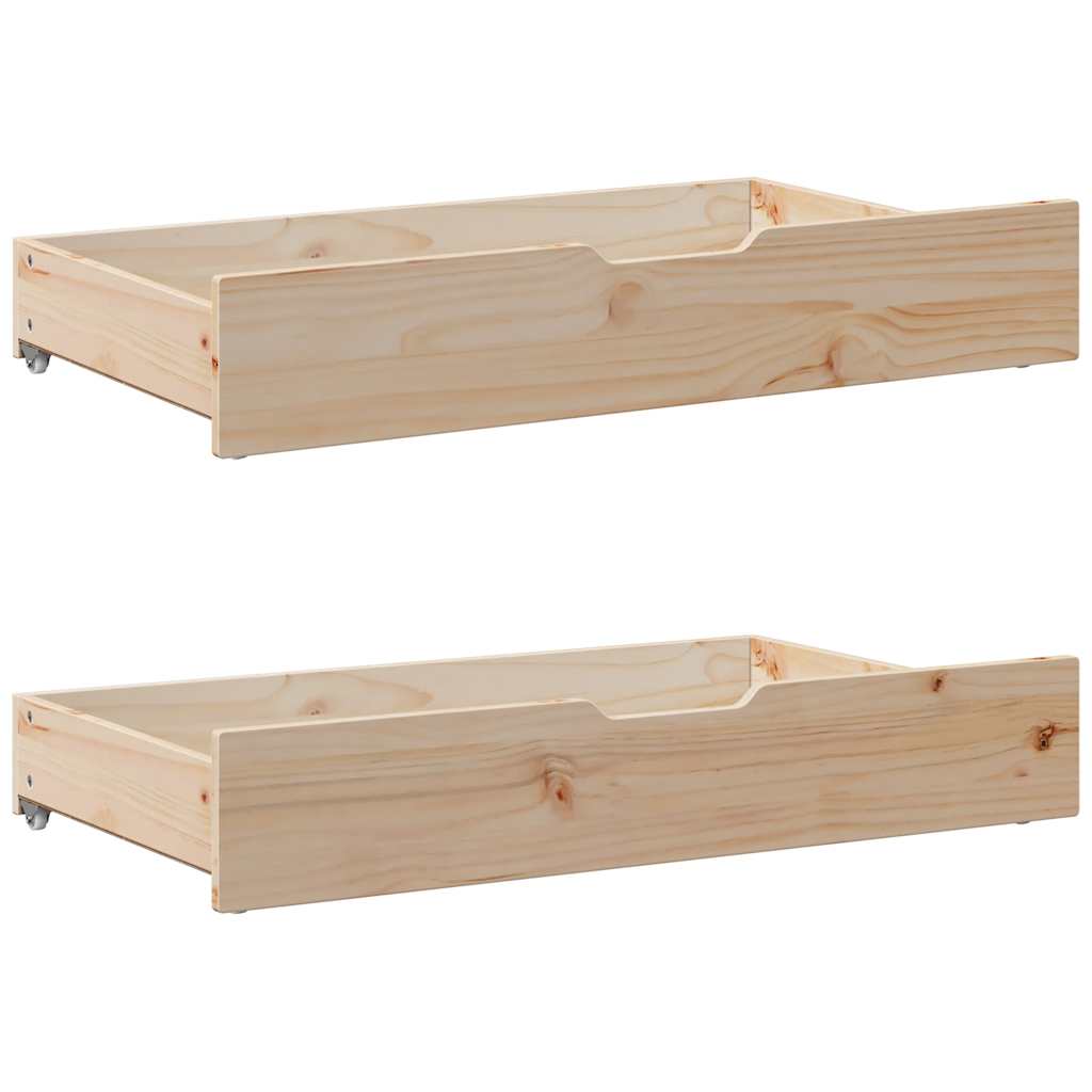 Bed Frame Without Mattress 90X190 Cm Single Solid Wood Pine